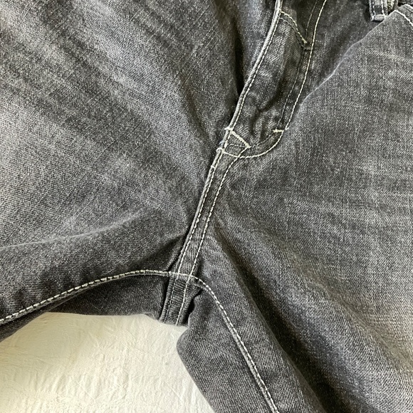 Point Zero Men’s Jeans Washed Black Cotton Straight Leg Zipper Fly 34 x 34 - Picture 11 of 14